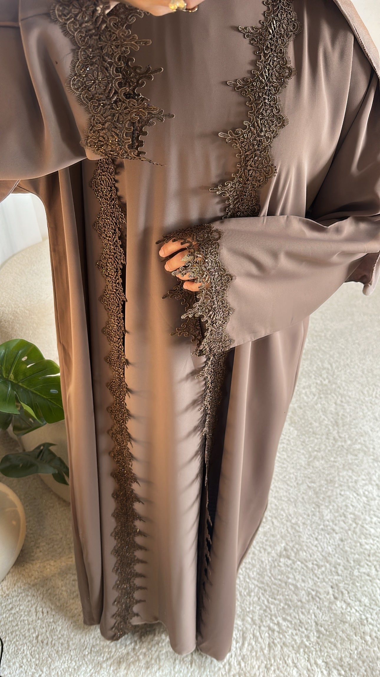 Abaya Dubaï - Marron taupe