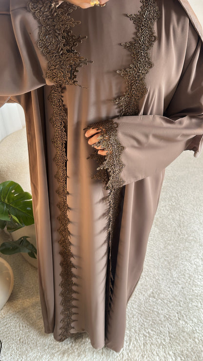 Abaya Dubaï - Marron taupe