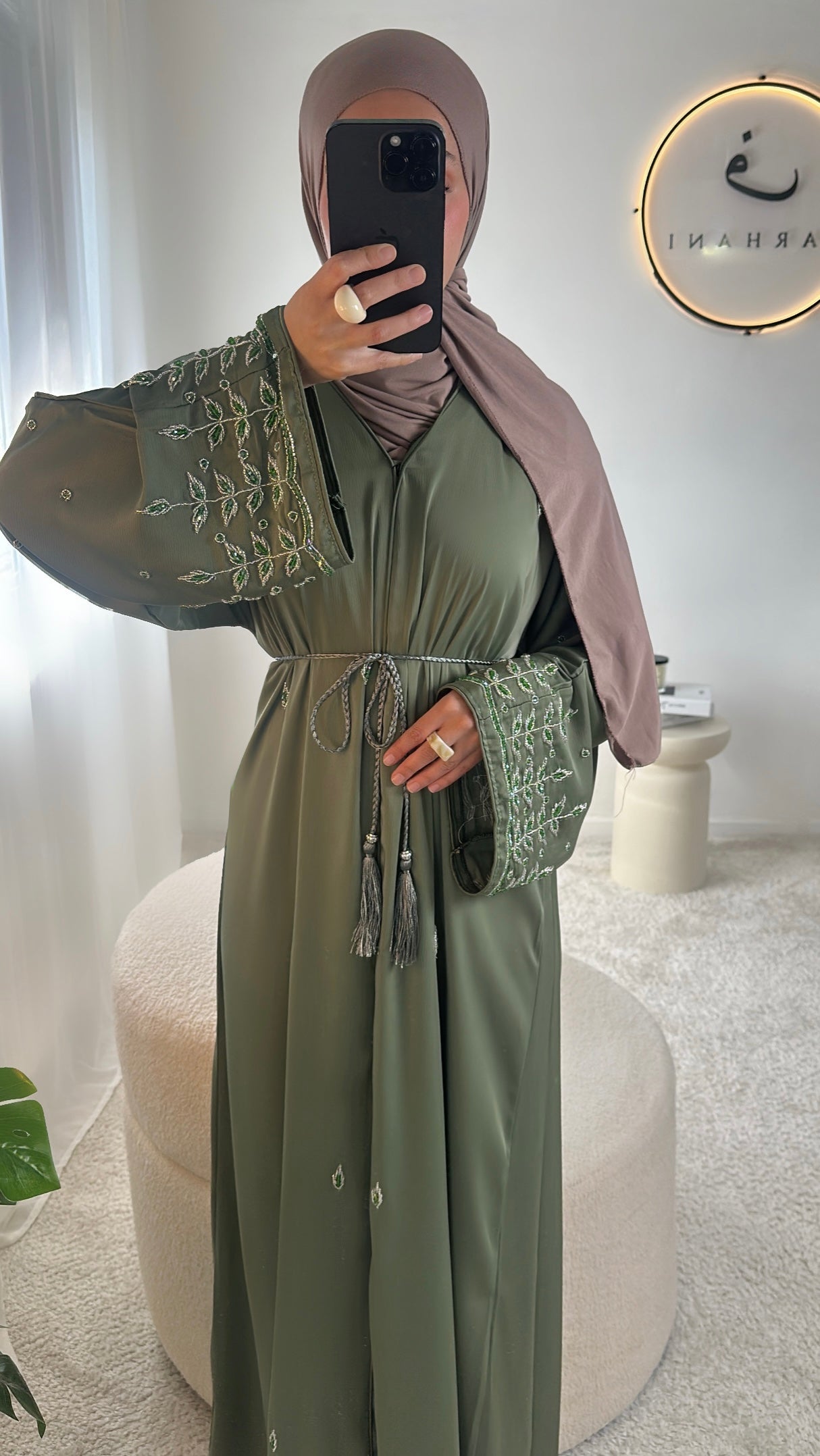 Abaya Abu Dhabi BIS - Vert clair