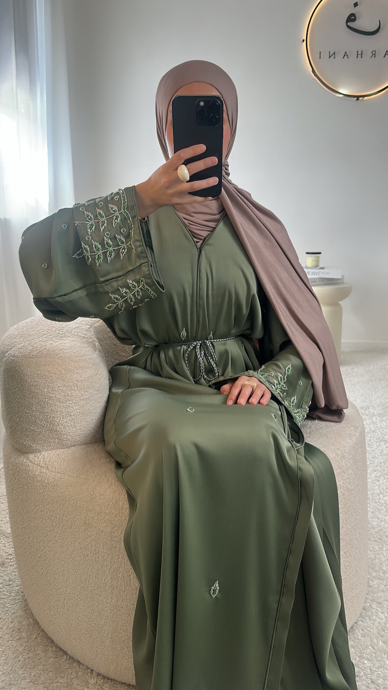 Abaya Abu Dhabi BIS - Vert clair