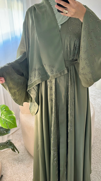 Abaya Noor - Vert clair