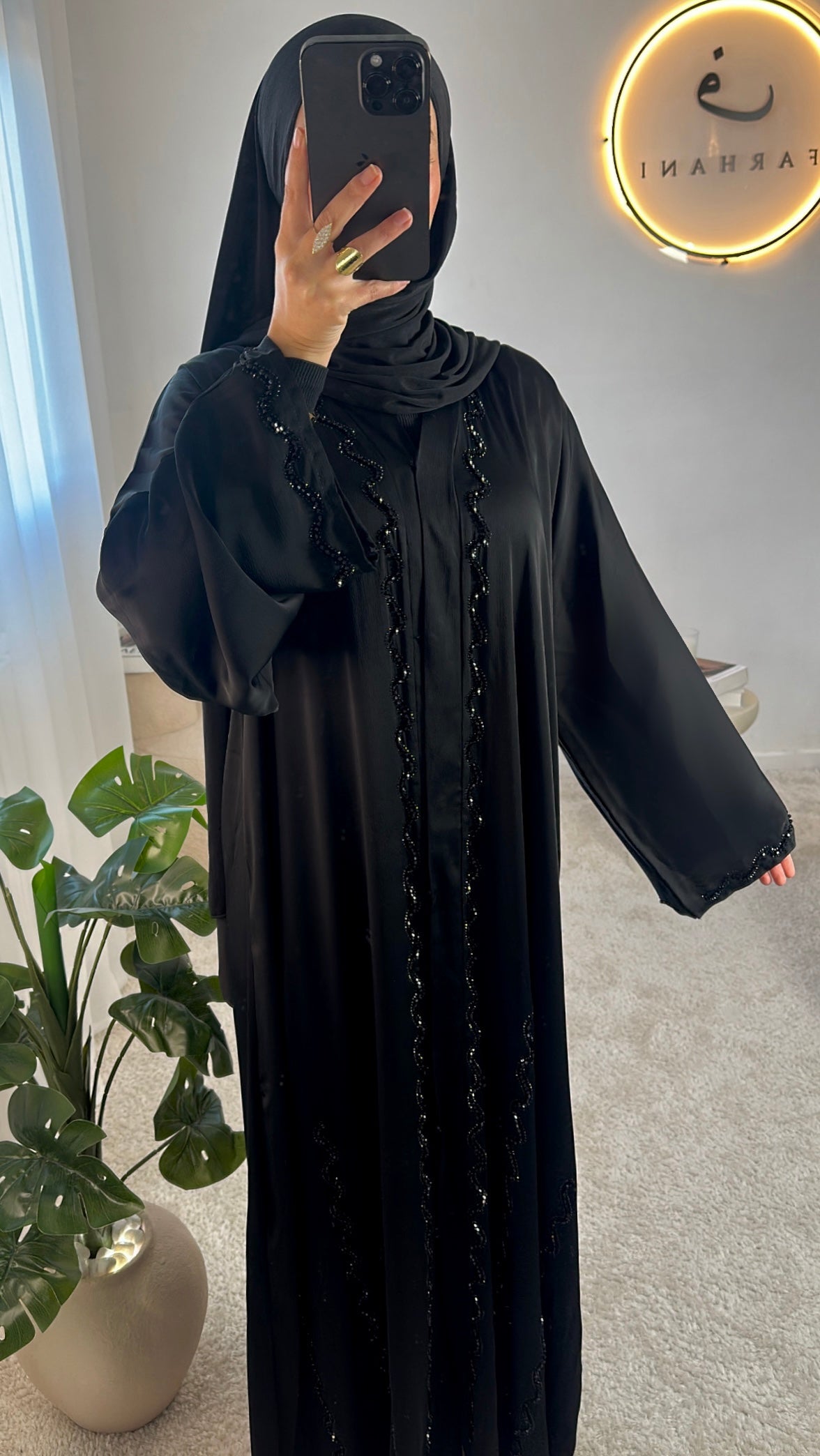 Abaya Médine - Noire