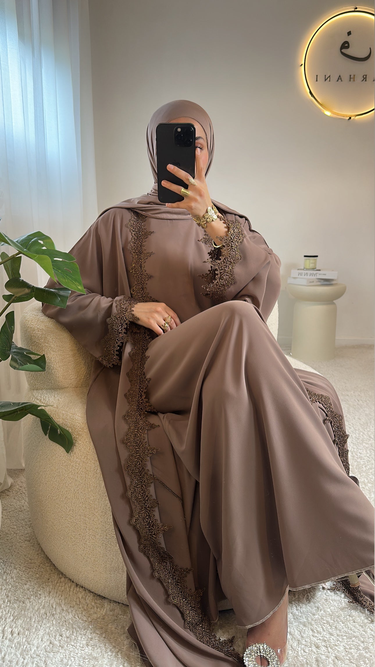 Abaya Dubaï - Marron taupe