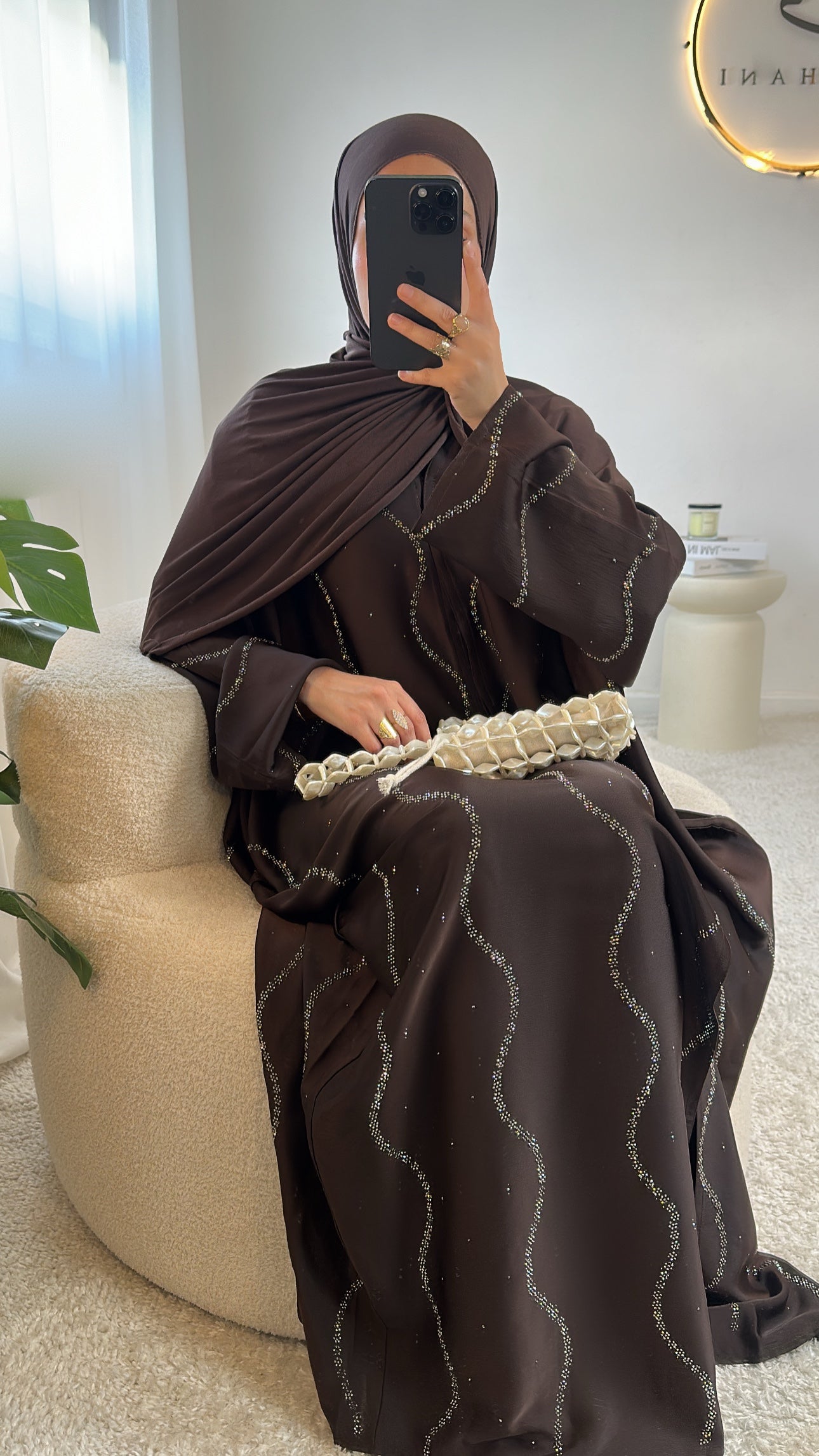Abaya Sétif - Marron