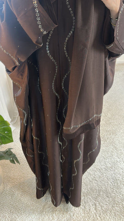 Abaya Sétif - Marron