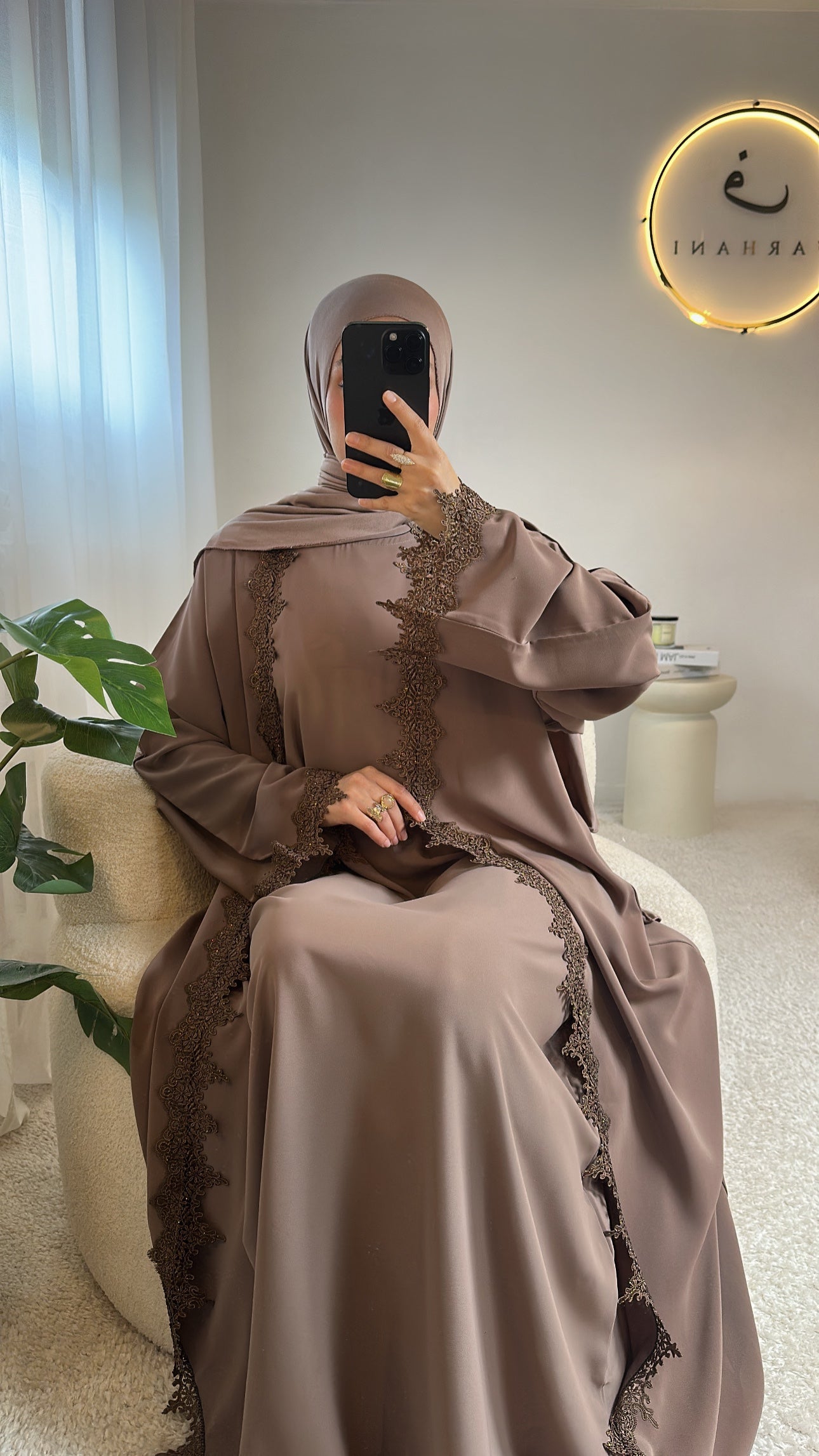 Abaya Dubaï - Marron taupe