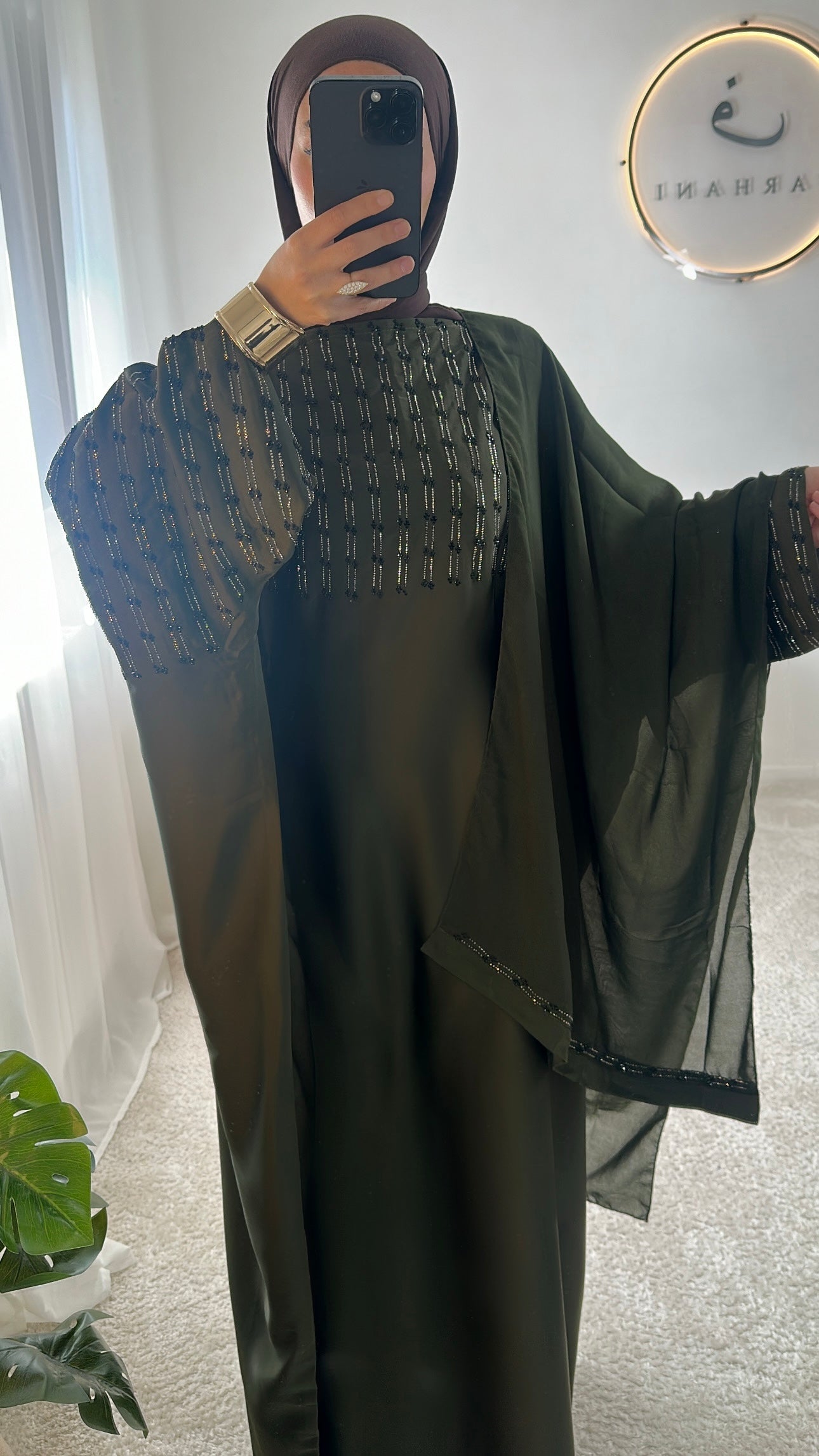 Abaya Taïf - Kaki