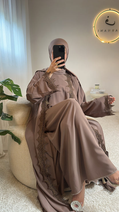 Abaya Dubaï - Marron taupe