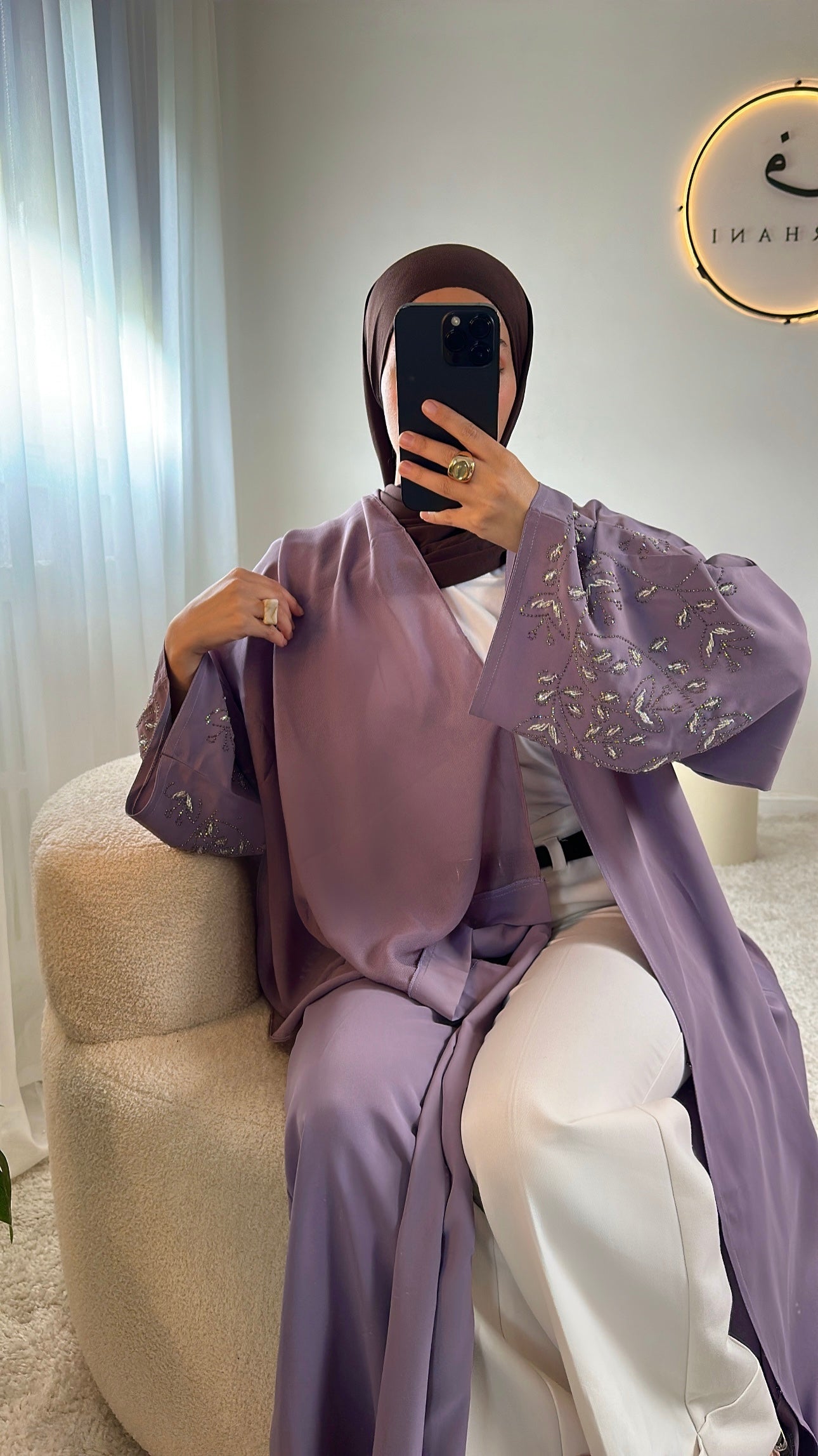 Abaya Shérinne - Lilas