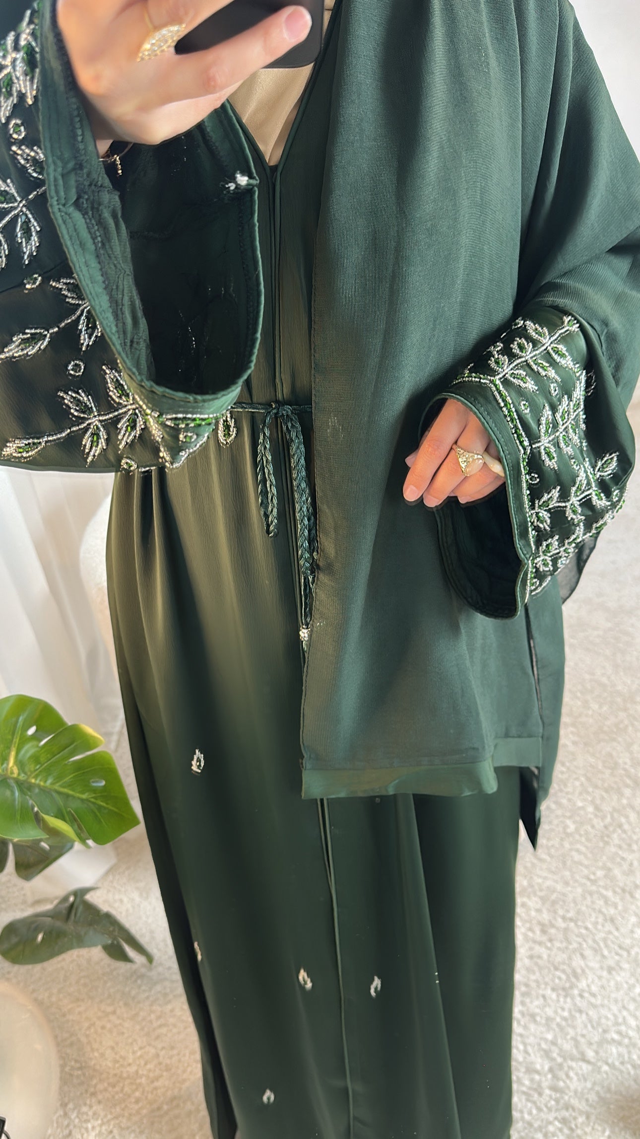 Abaya Abu Dhabi BIS - Vert foncé