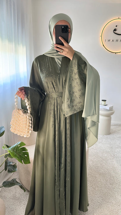 Abaya Noor - Vert clair