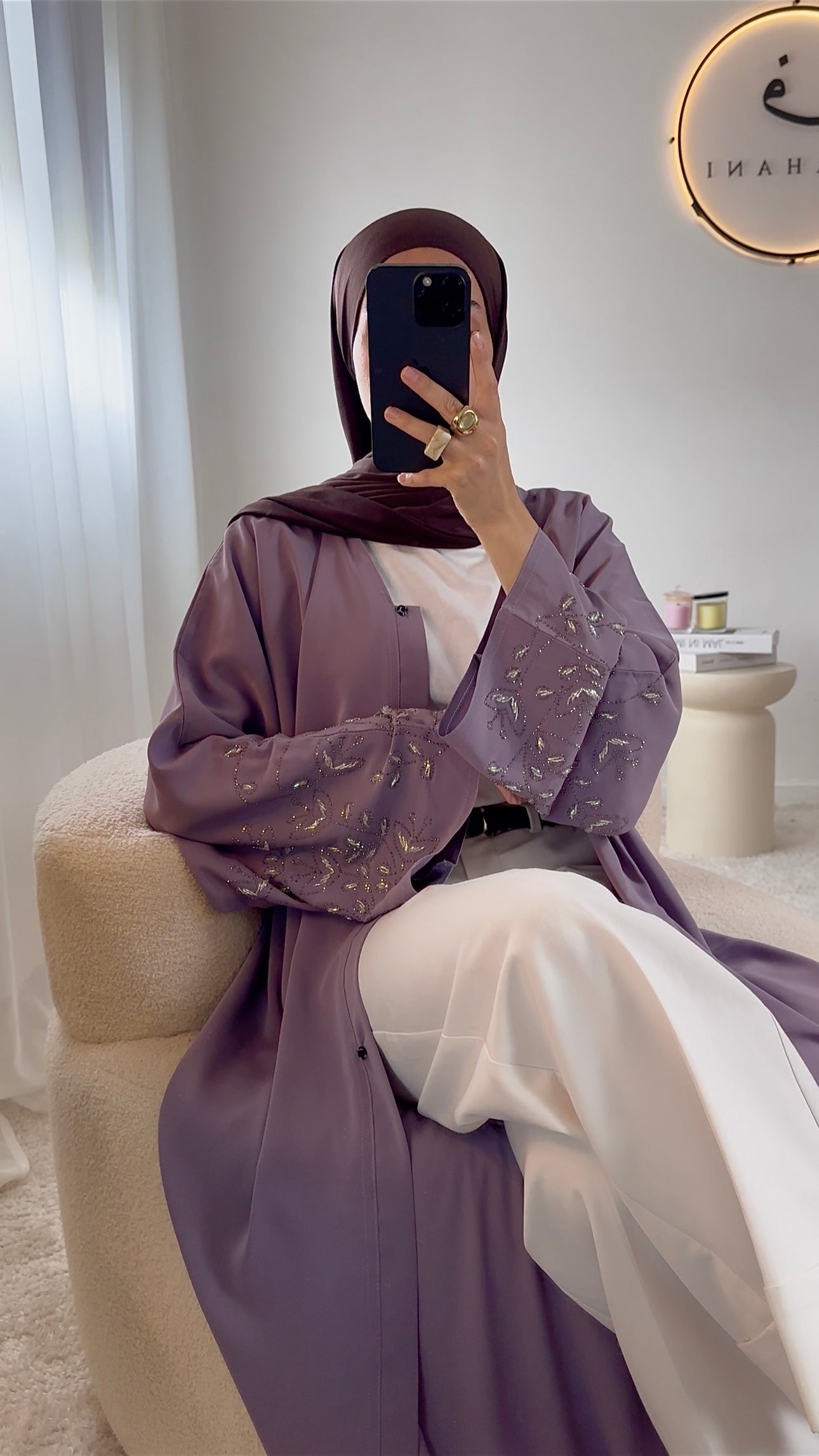 Abaya Shérinne - Lilas