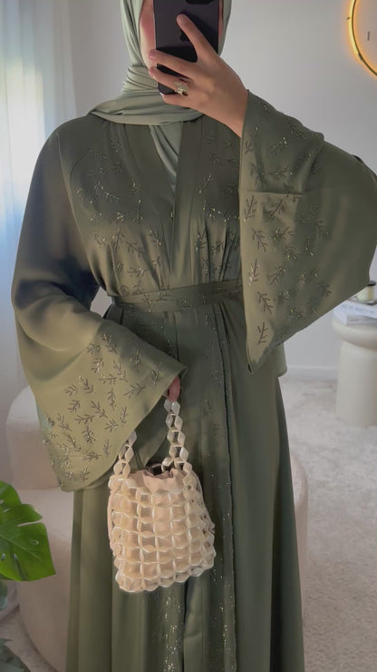 Abaya Noor - Vert clair