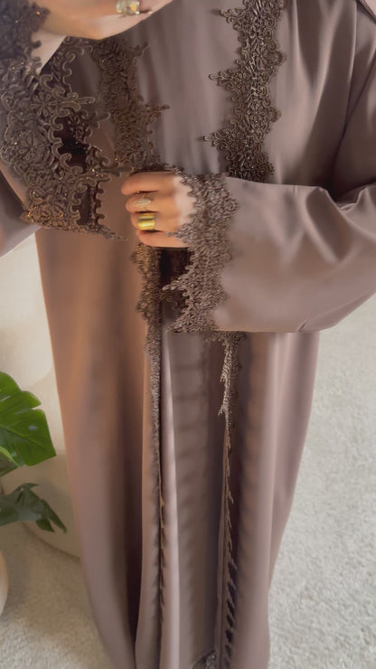 Abaya Dubaï - Marron taupe